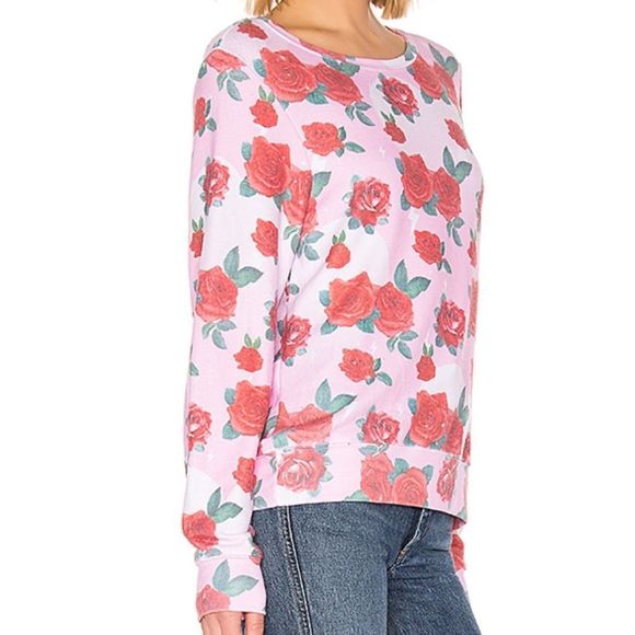 NWT Wildfox Electric Love Rose Sweatshirt - Picture 8 of 10